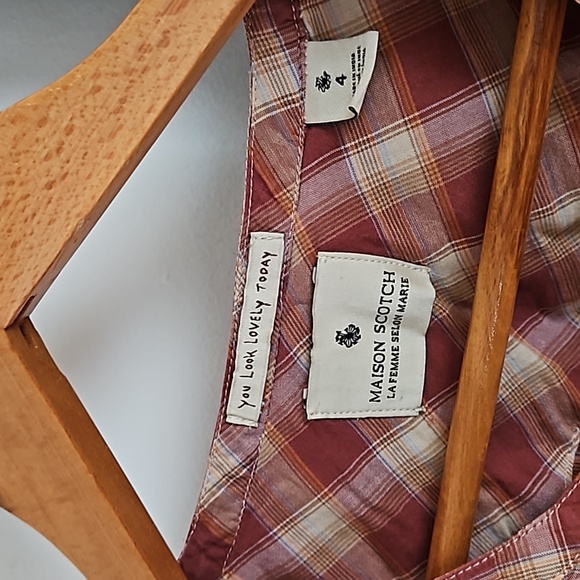 Maison Scotch Pink Plaid Shirt - Picture 2 of 3
